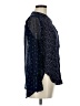 Lucky Brand Polka Dots Blue Long Sleeve Blouse Size M - photo 4