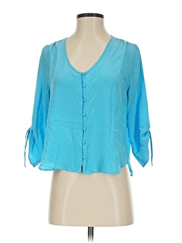 Yumi Kim 3/4 Sleeve Silk Top (view 1)