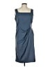 St. John Couture 100% Polyester Solid Blue Cocktail Dress Size 10 - photo 1