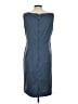 St. John Couture 100% Polyester Solid Blue Cocktail Dress Size 10 - photo 2