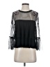 Willow & Clay 100% Polyester Black 3/4 Sleeve Blouse Size XS - photo 1