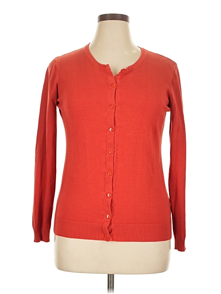 Pre-owned Downeast Cardigan Sweater In Orange