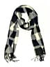 Plush Plaid Gray Blue Scarf One size - photo 1