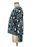Fate Animal Print Teal Pullover Sweater Size M - photo 5