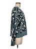 Fate Animal Print Teal Pullover Sweater Size M - photo 4