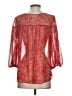 Pins and Needles 100% Polyester Red 3/4 Sleeve Blouse Size S - photo 2