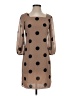 Amanda Uprichard 100% Polyester Polka Dots Tan Casual Dress Size P (petite) - photo 1