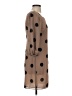 Amanda Uprichard 100% Polyester Polka Dots Tan Casual Dress Size P (petite) - photo 4