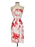 Unbranded 100% Rayon Print Red Cocktail Dress Size XXS (estimated) - photo 1