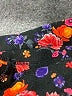 Unbranded Floral Black Purple Casual Pants Size S (estimated) - photo 4