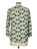 Fun2Fun 100% Rayon Green 3/4 Sleeve Blouse Size M - photo 2