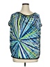 DressBarn Blue Sleeveless Blouse Size 1X - photo 1