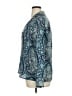 J.Crew Paisley Teal Blue 3/4 Sleeve Blouse Size XL - photo 5
