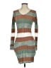 Shein 100% Polyester Stripes Brown Casual Dress Size S - photo 1