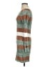 Shein 100% Polyester Stripes Brown Casual Dress Size S - photo 5