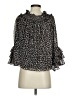 CeCe 100% Polyester Black 3/4 Sleeve Blouse Size XXS - photo 2
