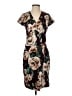 Ava & Aiden 100% Polyester Print Brown Casual Dress Size 0 - photo 1