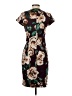 Ava & Aiden 100% Polyester Print Brown Casual Dress Size 0 - photo 2