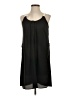 Aqua Solid Black Casual Dress Size S - photo 1