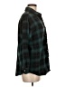 Love Notes Plaid Green Long Sleeve Blouse Size M - photo 4