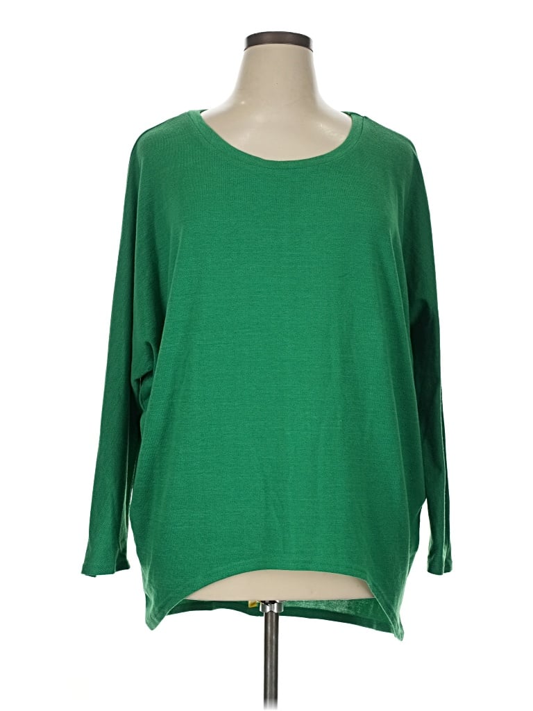 Pre-owned Zanzea Collection Pullover Sweater In Green