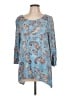 Ruby Rd. Paisley Blue 3/4 Sleeve T-Shirt Size L - photo 1