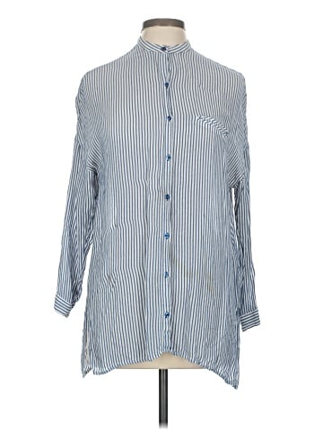 Zara Basic 3/4 Sleeve Button-Down Shirt (view 1)