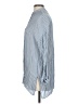 Zara Basic Stripes Blue 3/4 Sleeve Button-Down Shirt Size M - photo 5