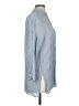 Zara Basic Stripes Blue 3/4 Sleeve Button-Down Shirt Size M - photo 4