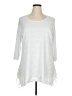 Peter Nygard Silver 3/4 Sleeve Top Size XL - photo 1