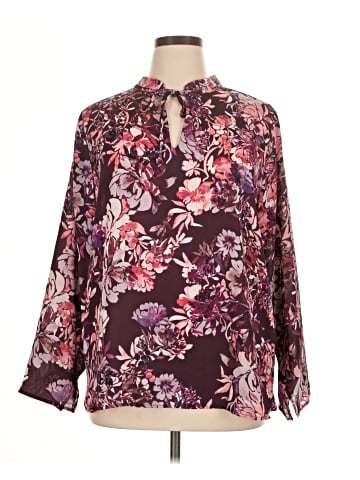 B Collection by Bobeau Long Sleeve Blouse (view 1)