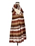 En Saison 100% Polyester Chevron-herringbone Brown Casual Dress Size L - photo 4