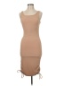 Unbranded Solid Tan Cocktail Dress Size M - photo 1