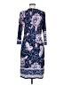 Glamour Paisley Blue Casual Dress Size 6 - photo 2