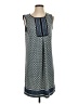 Max Studio Print Blue Casual Dress Size S - photo 1