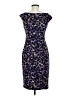 Connected Apparel Print Purple Cocktail Dress Size 6 - photo 2