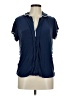 Eberjey Blue Short Sleeve Blouse Size M - photo 1