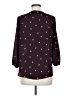 Sweet Rain 100% Polyester Polka Dots Black 3/4 Sleeve Blouse Size M - photo 2