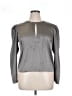 Walter Baker 100% Polyester Metallic Silver Gray Long Sleeve Top Size XL - photo 1