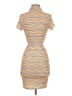 Blanc Stripes Orange Casual Dress Size S - photo 2