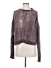 Charlotte Russe Metallic Burgundy Pullover Sweater Size S - photo 1