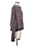 Charlotte Russe Metallic Burgundy Pullover Sweater Size S - photo 4