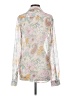 ASOS Design 100% Polyester Floral Ivory Long Sleeve Blouse Size XXS - photo 2