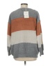 Miracle 100% Acrylic Color Block Gray Pullover Sweater Size Med - Lg - photo 2