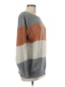 Miracle 100% Acrylic Color Block Gray Pullover Sweater Size Med - Lg - photo 4