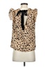 Shein Gold Short Sleeve Blouse Size 4 - photo 2