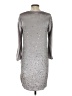 Theory Metallic Silver Casual Dress Size 2 - photo 2