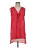 Charlotte Russe 100% Polyester Red Sleeveless Blouse Size S - photo 1