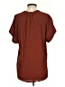 Point Sur 100% Viscose Brown Short Sleeve Blouse Size S (tall) - photo 2