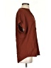 Point Sur 100% Viscose Brown Short Sleeve Blouse Size S (tall) - photo 4